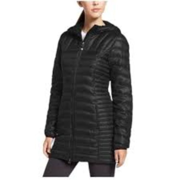 Eddie Bauer Astoria Hooded Down Parka Black Small - Picture 3 of 8